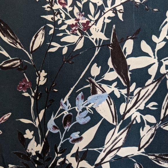 𝅺parker silk blouse v neck floral xs - Picture 10 of 16